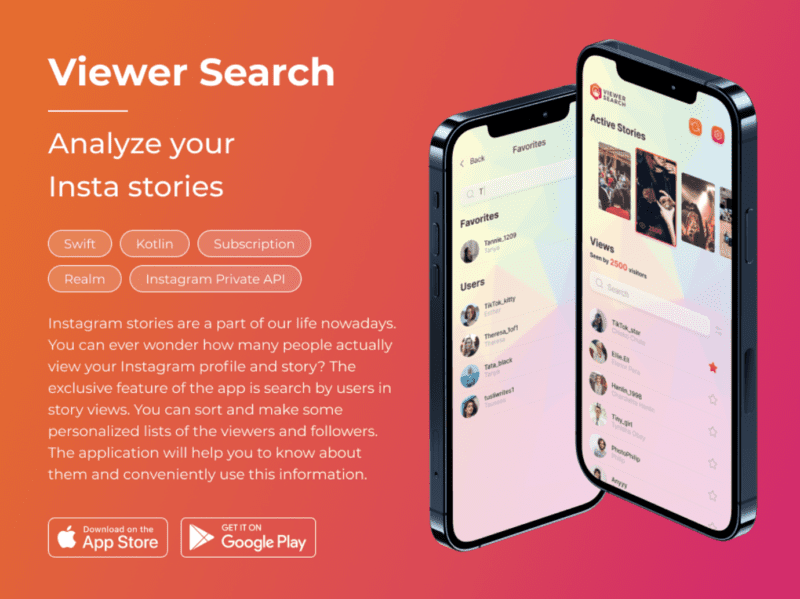 Viewer search App